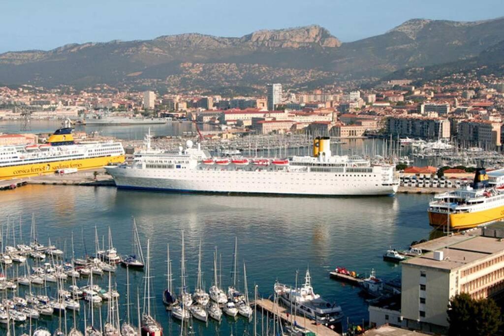 Bel Appartement T3 Mourillon A 5 Min Des Plages - Vue Mer Toulon Exteriör bild